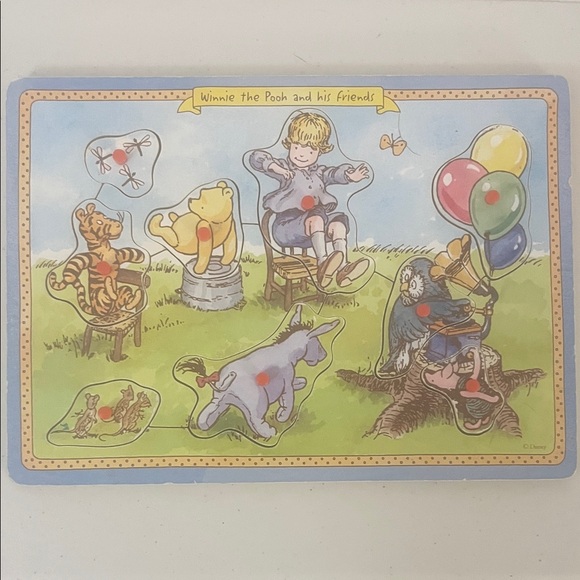 Disney | Toys | Disney Classic Winnie The Pooh Wood Puzzle | Poshmark